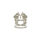 Hermes Brides de Gala Scarf Ring Silver