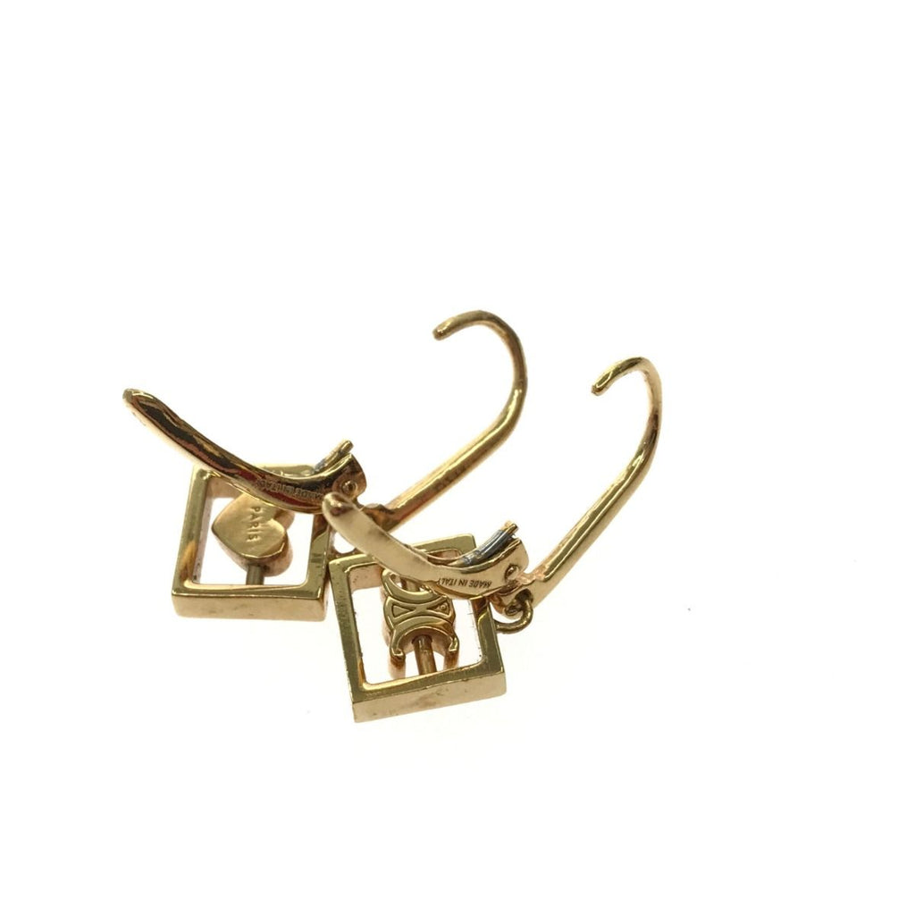 Celine Earrings Heart & Logo Gold Color Accessories — view 6