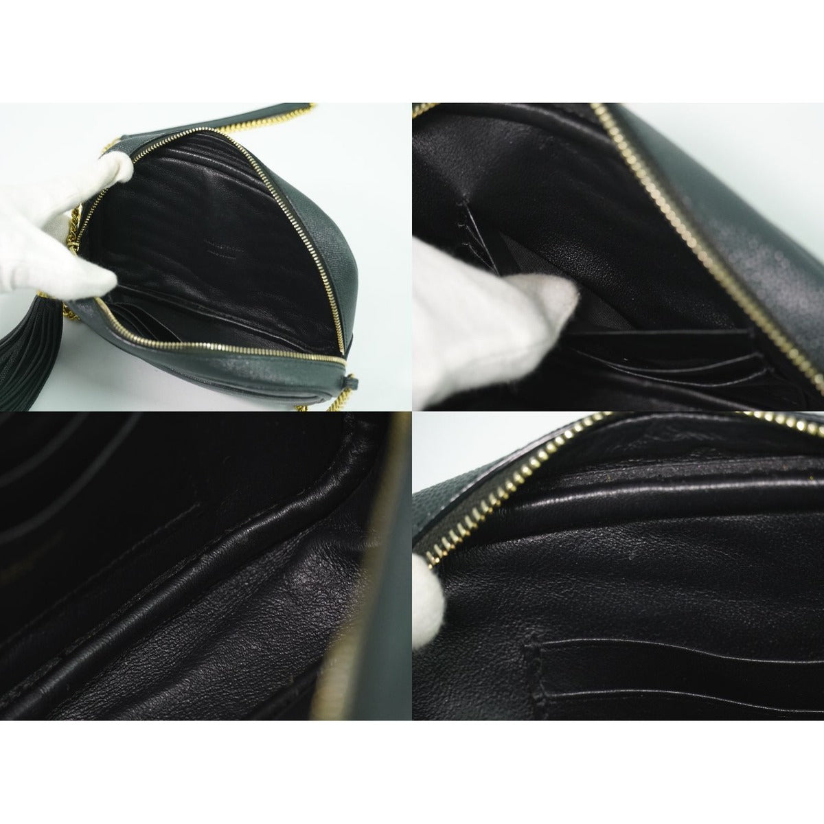 Saint Laurent Lou Lou Tassel Chain Shoulder Bag Pochette — view 8