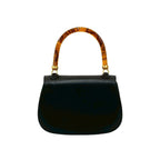 Gucci Vintage Turnlock Calf Leather Handbag Tote — view 3