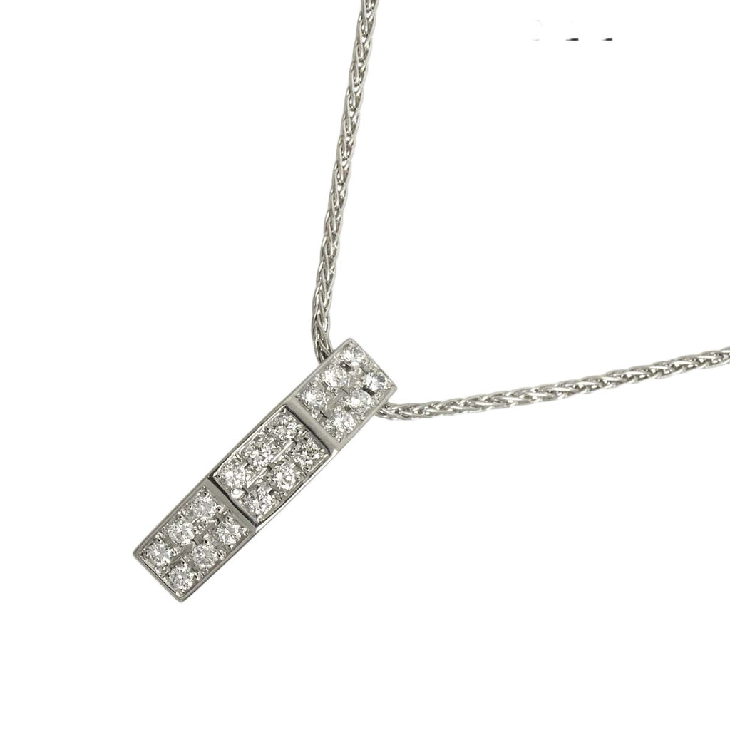 Celine Diamond Ruby Necklace 42 cm Pt Platinum