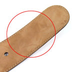 Gucci Micro Guccissima Leather Belt Red Gold — view 8