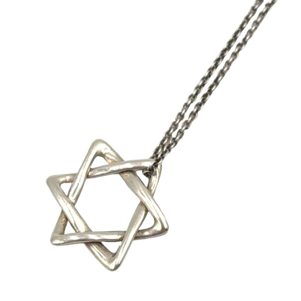 Tiffany & Co Star of David Silver Necklace — view 2