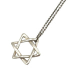 Tiffany & Co Star of David Silver Necklace — view 2