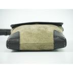Loewe Anagram Shoulder Bag Pochette Suede Leather Khaki — view 3