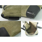 Loewe Anagram Shoulder Bag Pochette Suede Leather Khaki — view 8