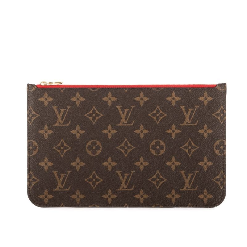 Louis Vuitton Neverfull Pouch Brown Monogram Canvas — view 2