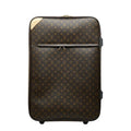 Louis Vuitton Monogram Pegase 65 Travel Bag Suit Case Brown Leather