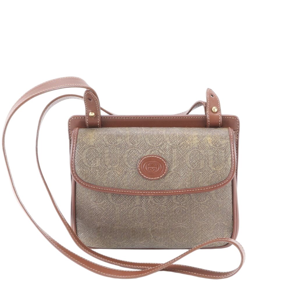 Gucci Vintage 007 23 Leather Shoulder Bag Crossbody