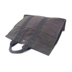 Hermes Tote Her Line MM Grey Silver Hardware Canvas — view 4