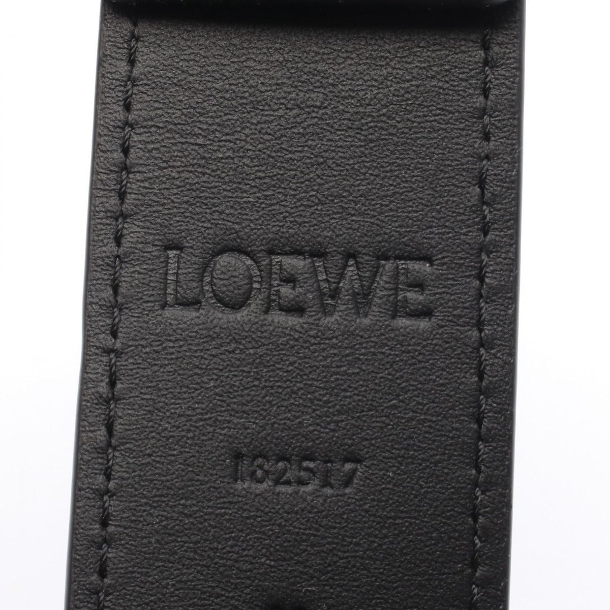 Loewe Belt Anagram Chunky Black Leather — view 4