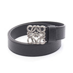 Loewe Belt Anagram Chunky Black Leather