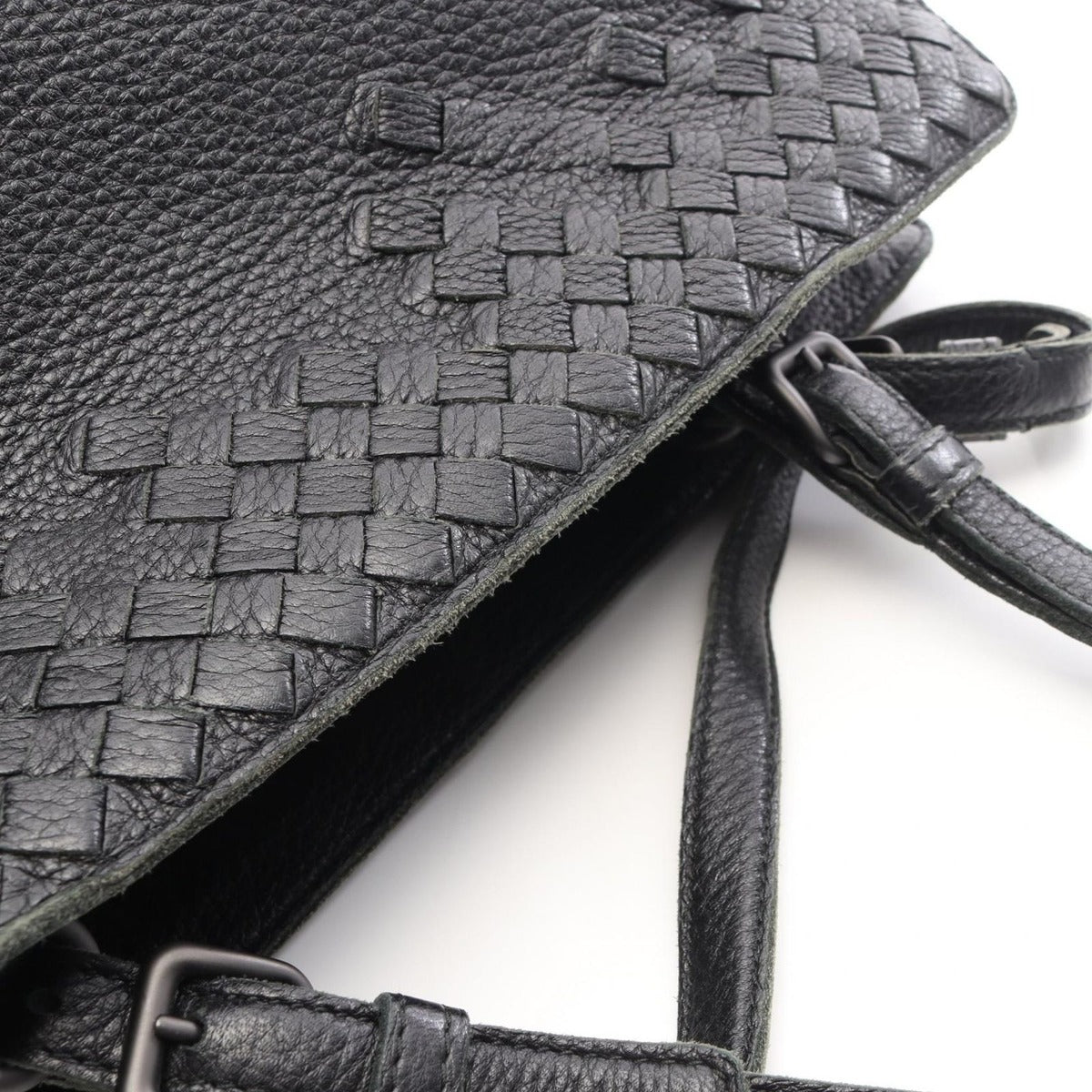 Bottega Veneta Tote Intrecciato Black Leather — view 7