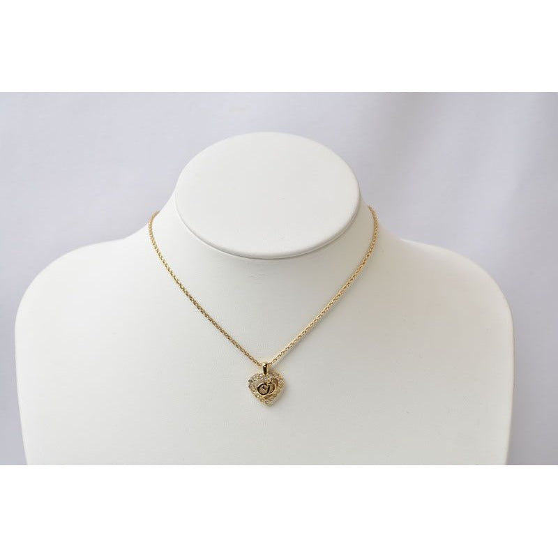 Christian Dior Necklace Vintage Logo Heart — view 4