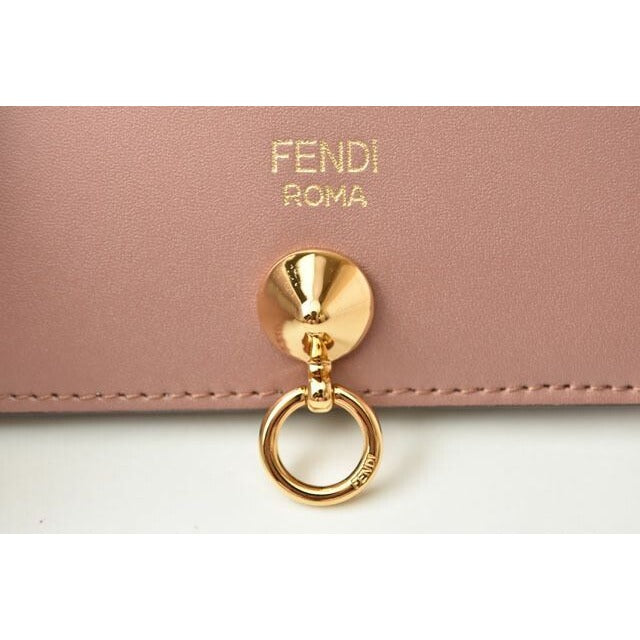 Fendi Wallet Foldable by the Way Calf Leather Rose 8 M0387 — view 3