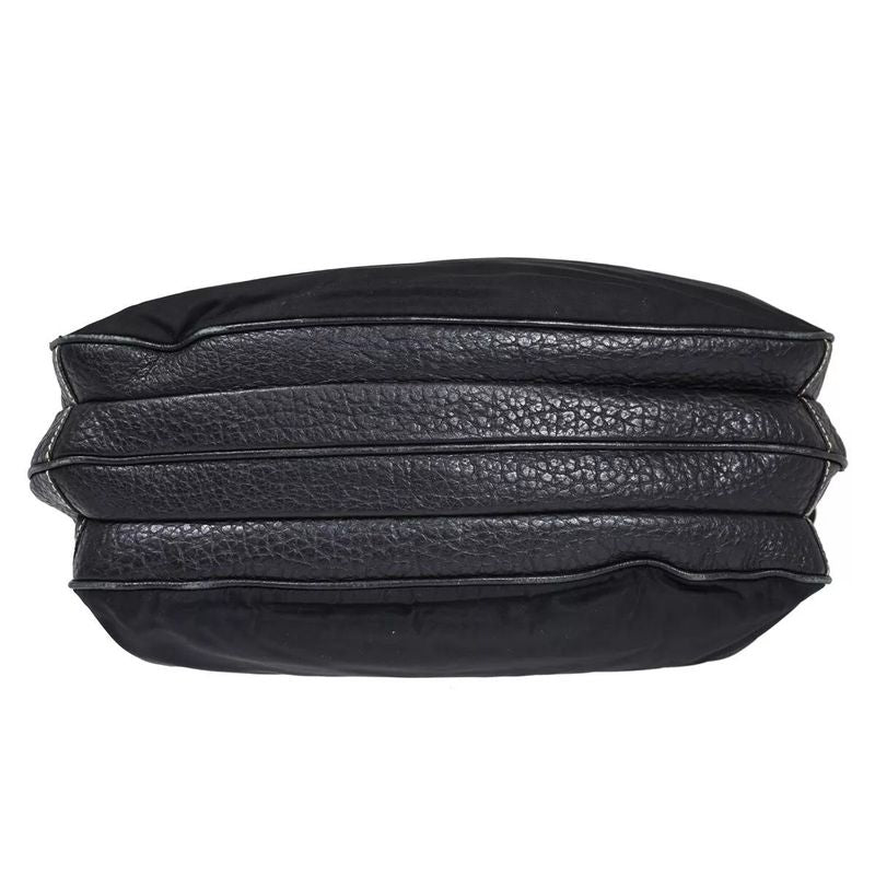 Prada Shoulder Bag Diagonal Black Leather 35 Bs145 — view 4