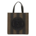 Fendi Pekan Handbag 3-Way Shoulder Tote Backpack Rucksack Leather Khaki
