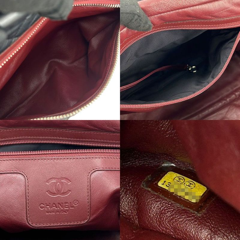 Chanel Tote Bag Boston Coco Cocoon 13 th Black Bordeaux Leather Quilted Usual — view 8