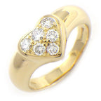 Tiffany & Co Ring Friendship Heart Motif Points Diamond 18K