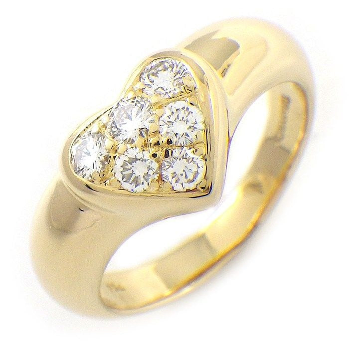 Tiffany & Co Ring Friendship Heart Motif Points Diamond 18K