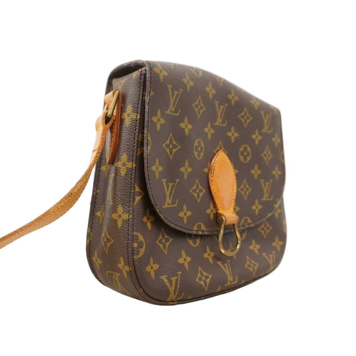 Louis Vuitton Shoulder Bag Monogram Saint Cloud GM Brown — view 2