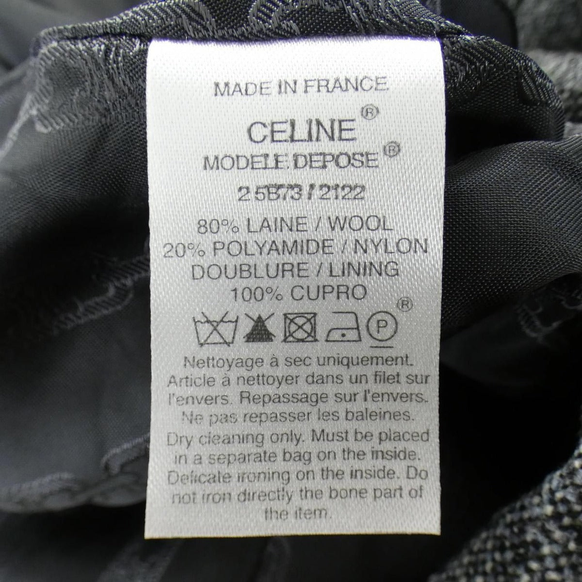 Celine Suits Shoulder Bag Gray System — view 3