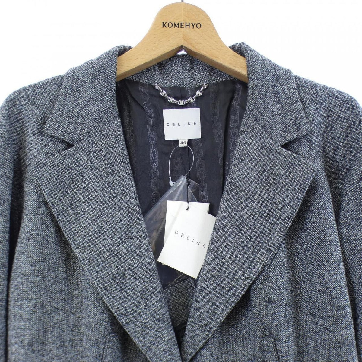 Celine Suits Shoulder Bag Gray System — view 5