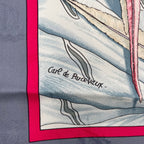 Hermes Scarf Silk Carre 90 Christophe Colomb Decouvre L'amerique 12 Octobre — view 8
