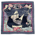 Hermes Scarf Silk Carre 90 Christophe Colomb Decouvre L'amerique 12 Octobre