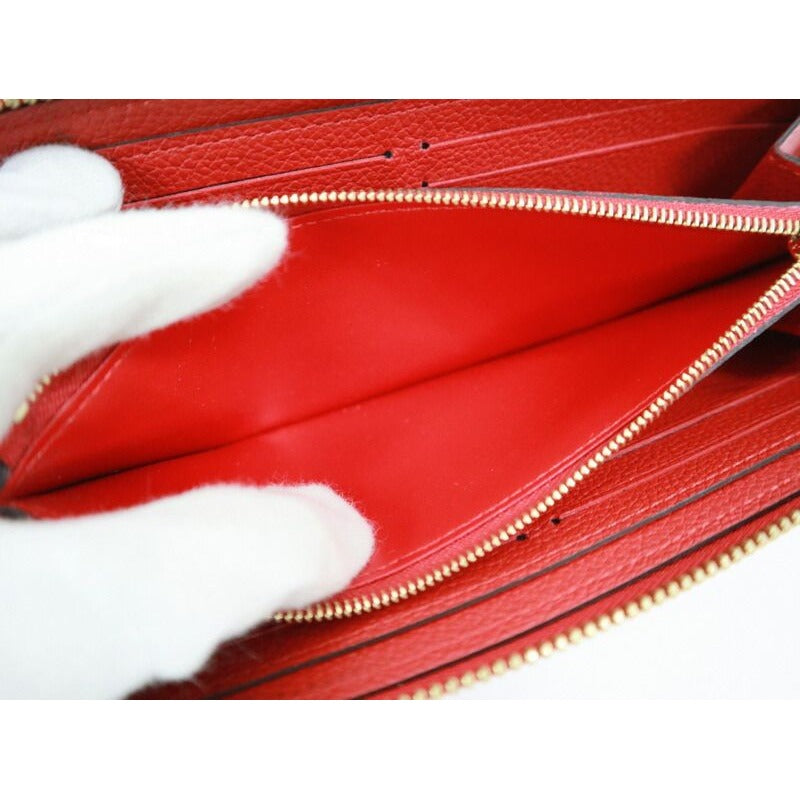 Louis Vuitton Portefeuille Clemence Monogram Empreinte Red — view 5