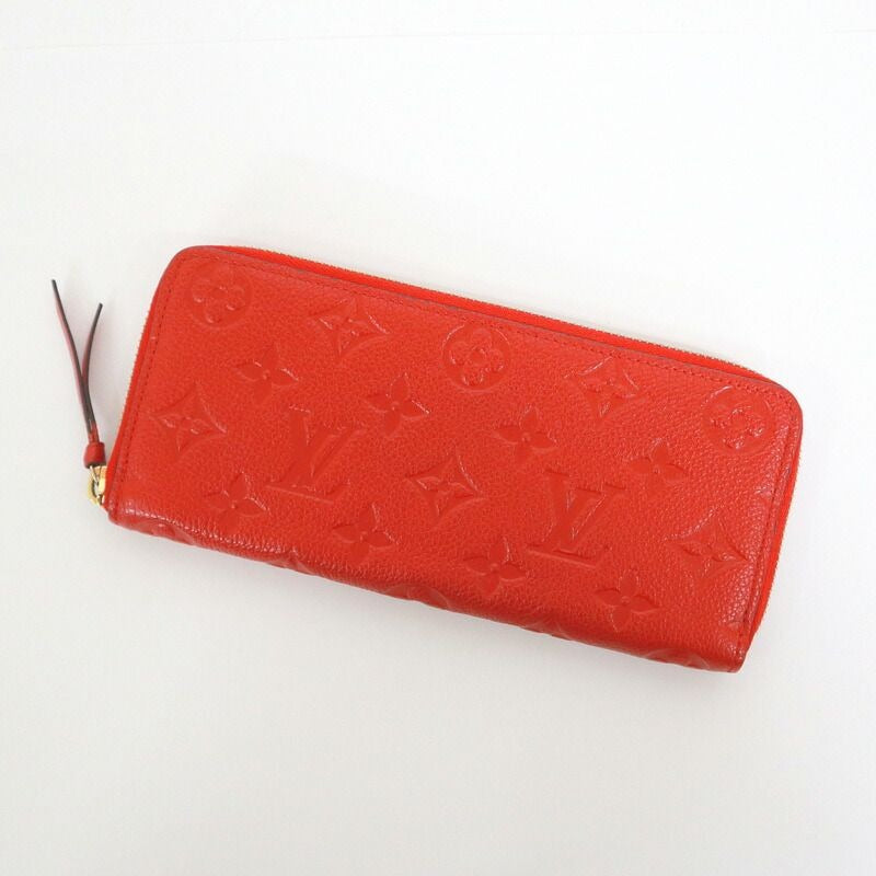 Louis Vuitton Portefeuille Clemence Monogram Empreinte Red