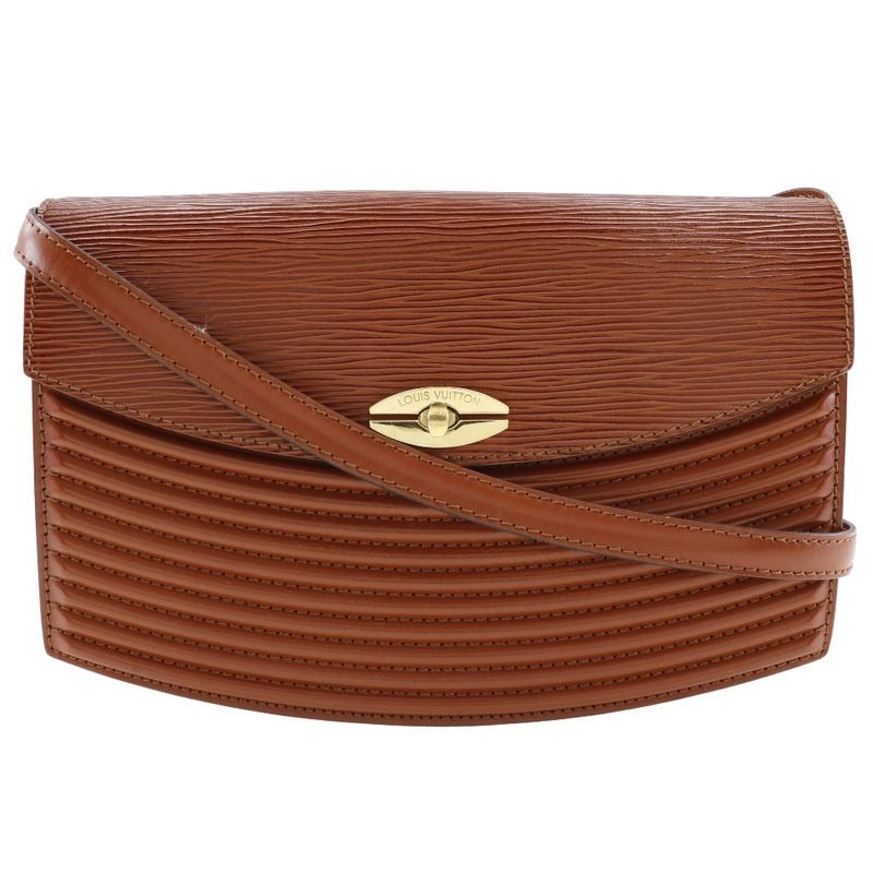 Louis Vuitton Prebour 2-Way Clutch Epi Leather Kenyan Brown Vi1921