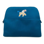 Hermes Pouch Bolide Animo Natte 01 Cotton Blue Pan Bread