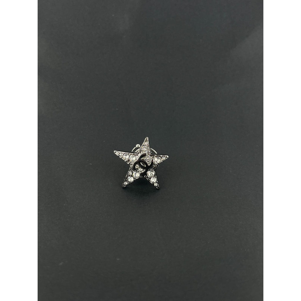 Chanel CC Logo Hair Star Motif Silver Vintage — view 5