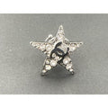 Chanel CC Logo Hair Star Motif Silver Vintage
