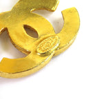 Chanel Vintage Triple CC Logo Brooch Large Gold — view 6