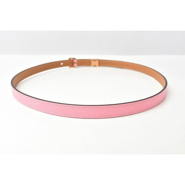 Hermes Belt Pop H15 Size 75 Vaux Epson Rose Pink Gold Hardware — view 6