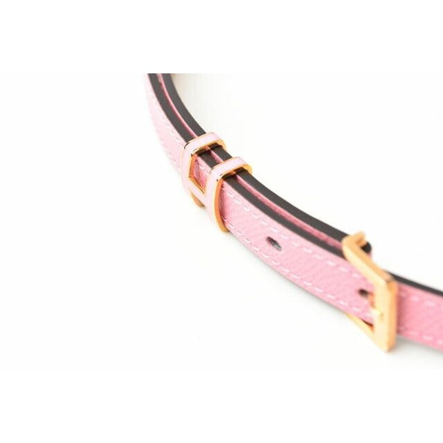 Hermes Belt Pop H15 Size 75 Vaux Epson Rose Pink Gold Hardware — view 7