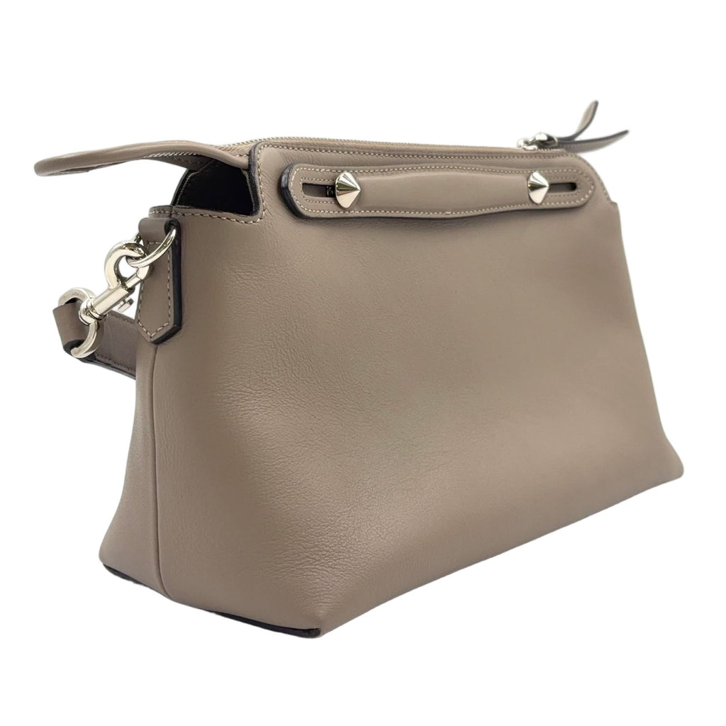 Fendi by the Way 2-Way Shoulder Leather Beige Handbag Silver — view 2