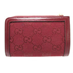 Gucci Compact Wallet GG Canvas Leather Bordeaux L Zipper 1893 — view 3