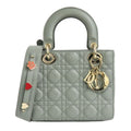 Dior Lady My ABCDior Small String Gray Lamb Cannage