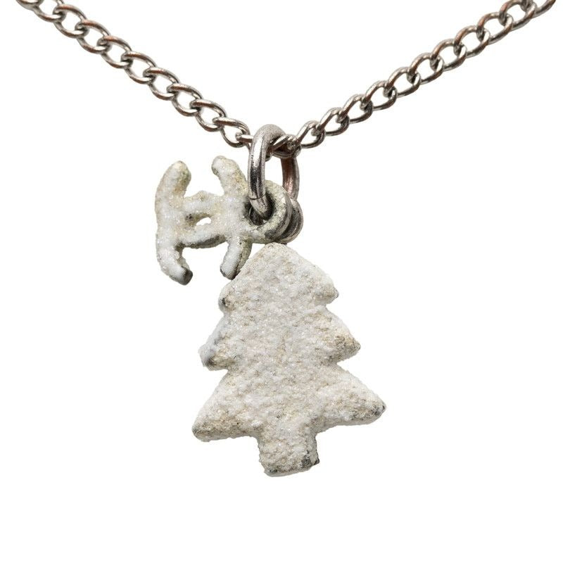 Chanel Fall Winter Collection Christmas Tree Motif Silver Metal — view 2