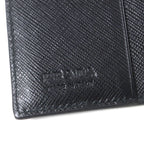 Prada 2 Mo004 Saffianoleather Bicolor Compact Wallet With Logo Hardware — view 8
