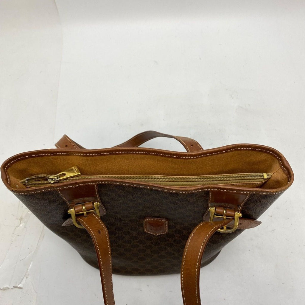 Celine Tote Macadam Brown Bucket — view 7