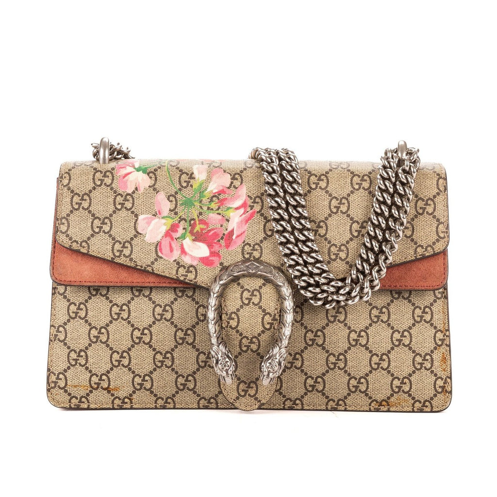 Gucci Blooms Dionysus Beige Burgundy Supreme Canvas Jacket