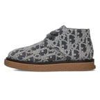 Dior Sahara All Over Pattern Chukka Boots 42 Graybrown Tone