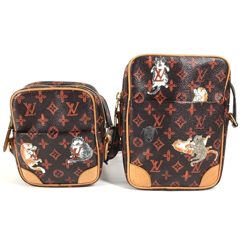 Louis Vuitton Shoulder Bag Catgram Panam Set Monogram Canvas Brown