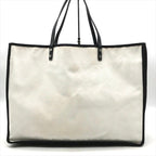 Chanel CC Logo First Canvas Tote White with Whistle — view 3