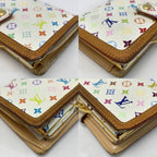 Louis Vuitton Monogram Multicolor Porte Monnaie Viennese Bronze Fold — view 7