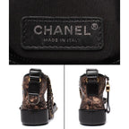 Chanel Shoulder Bag Hobo Small Silver Gold Black — view 4